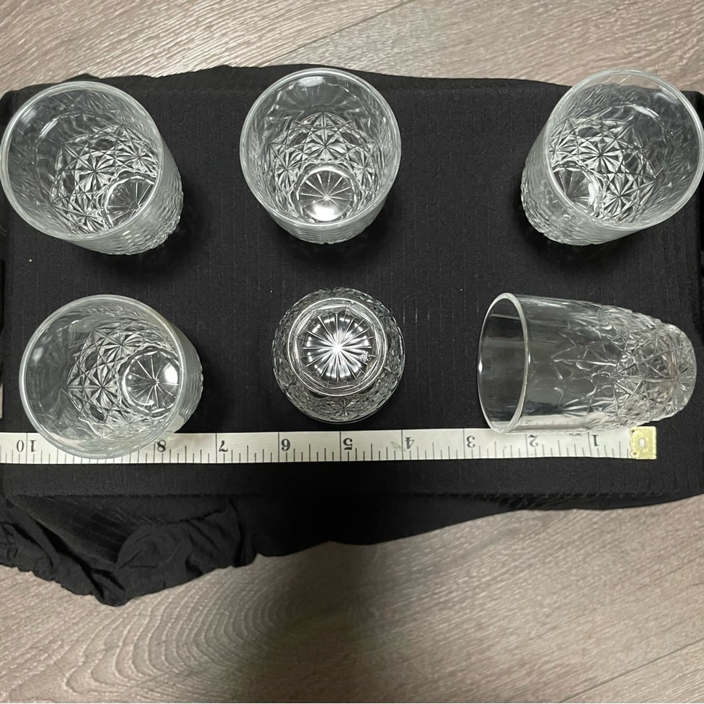 Rare Vintage Crystal Shot Glass 6-Piece Set